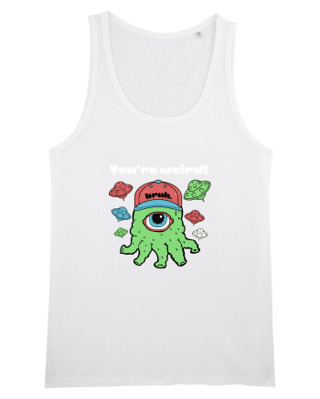 Funny Alien  White