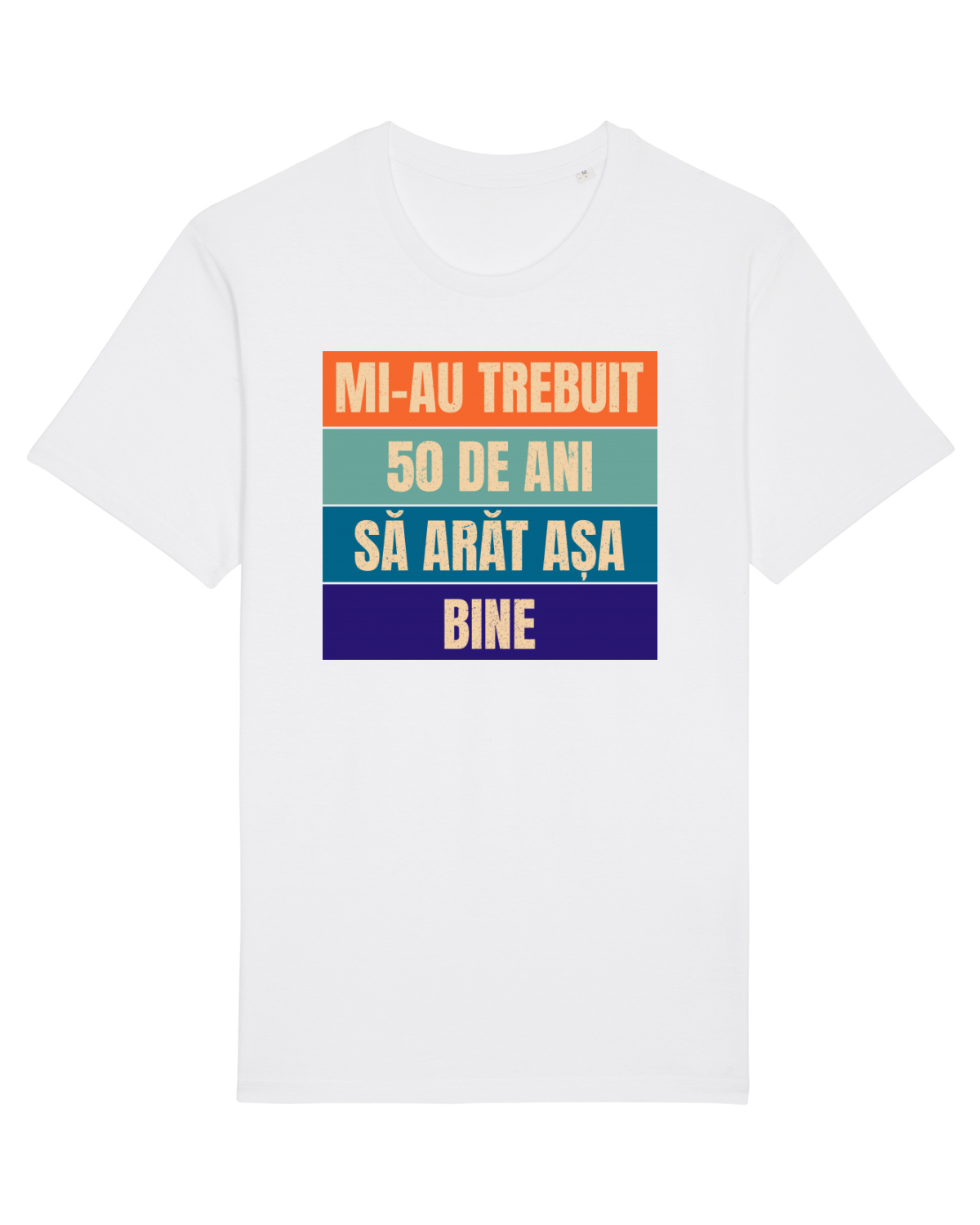Tricou mânecă scurtă Unisex Rocker White
