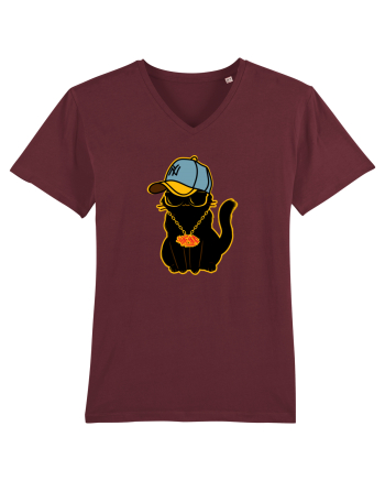 Hip Hop Cat  Burgundy