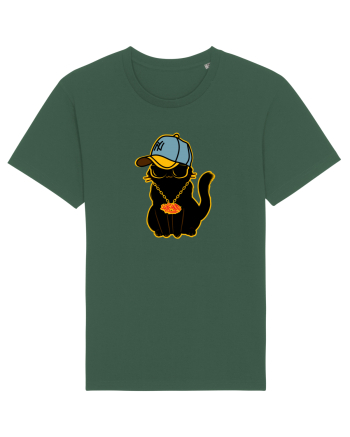 Hip Hop Cat  Bottle Green