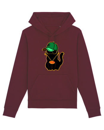 Hip Hop Cat  Burgundy