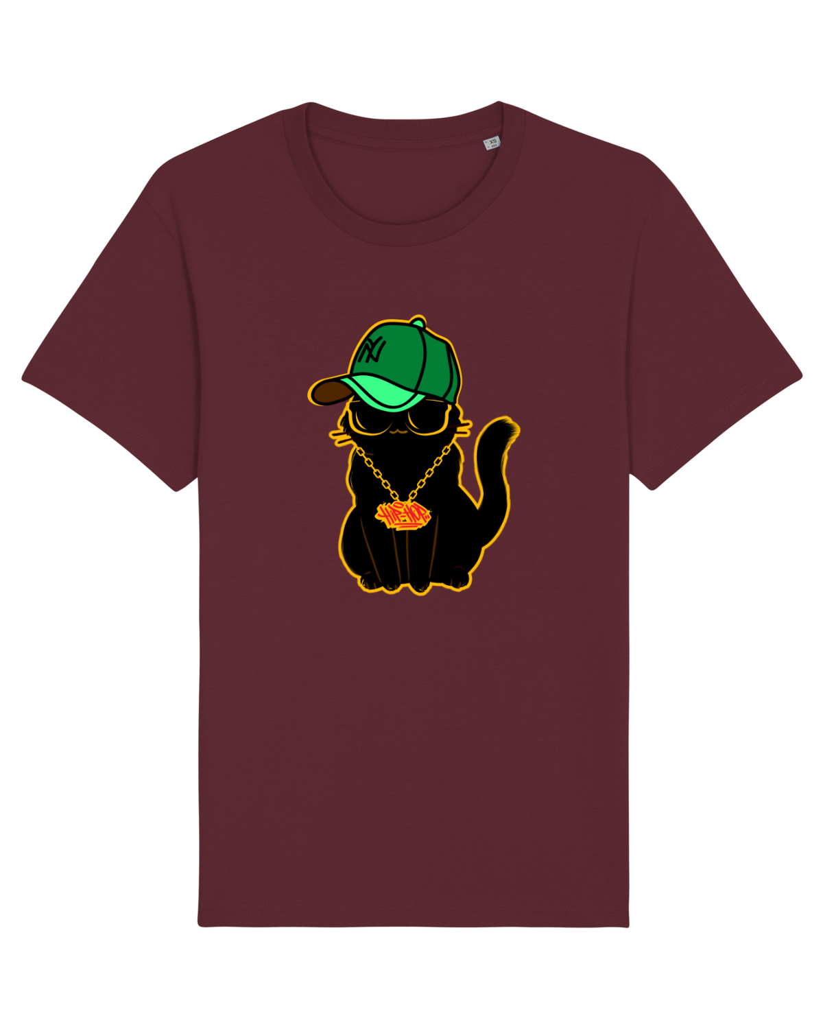 Tricou mânecă scurtă Unisex Rocker Burgundy