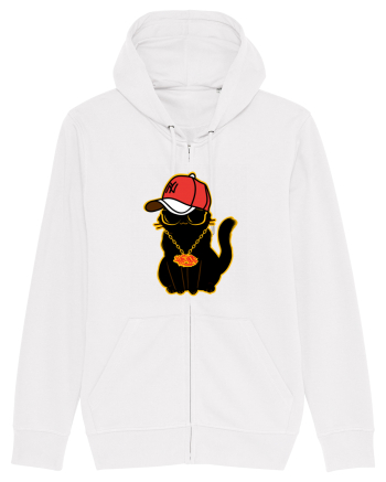 Hip Hop Cat  White