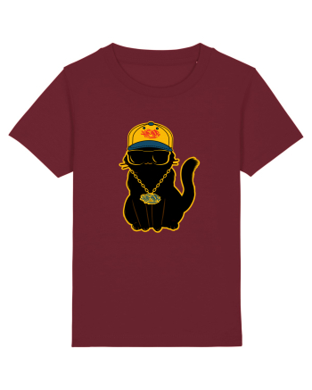 Hip Hop Cat  Burgundy