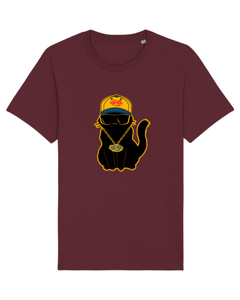 Hip Hop Cat  Burgundy