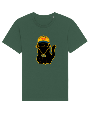 Hip Hop Cat  Bottle Green