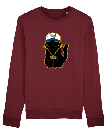 Hip Hop Cat  Burgundy