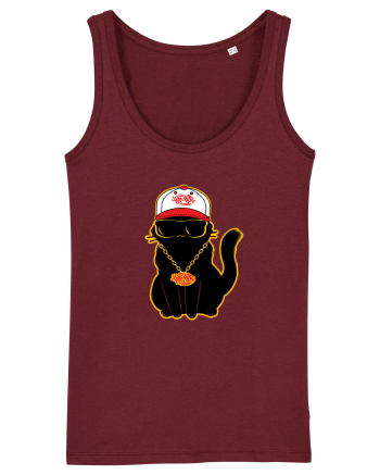 Hip Hop Cat  Burgundy