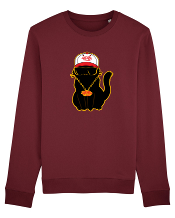 Hip Hop Cat  Burgundy