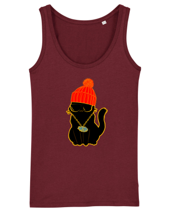 Hip Hop Cat  Burgundy