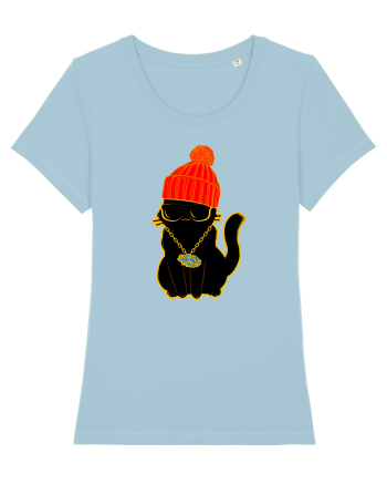 Hip Hop Cat  Sky Blue