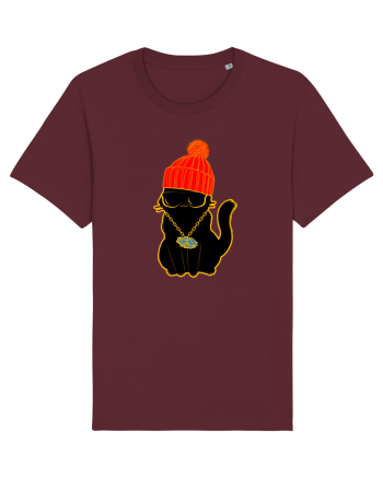 Hip Hop Cat  Burgundy