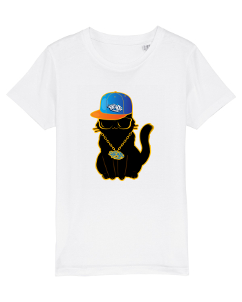 Hip Hop Cat  White