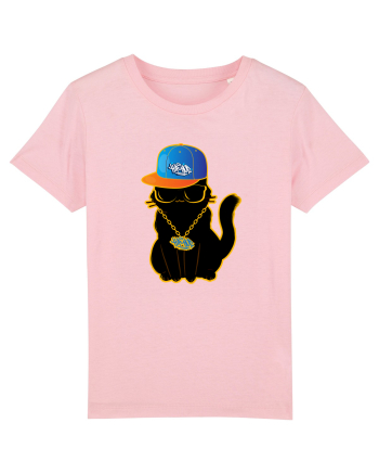 Hip Hop Cat  Cotton Pink