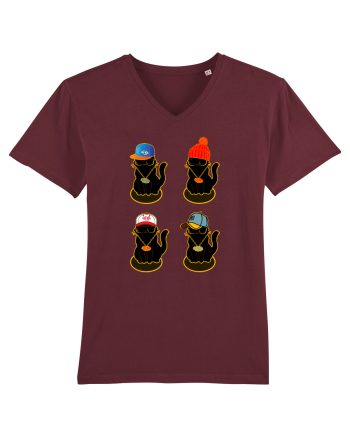 Hip Hop Cat  Burgundy