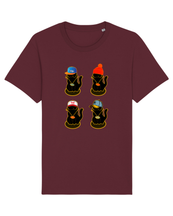 Hip Hop Cat  Burgundy
