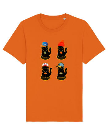 Hip Hop Cat  Bright Orange