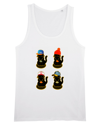 Hip Hop Cat  White