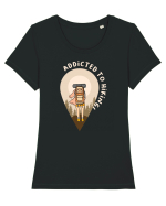 Addicted to Hiking Tricou mânecă scurtă guler larg fitted Damă Expresser