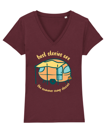 Best Stories are the Summer Camp Stories Burgundy