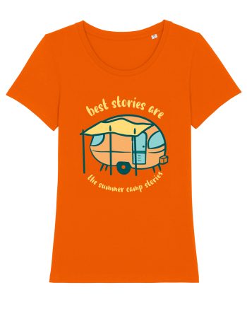 Best Stories are the Summer Camp Stories Bright Orange
