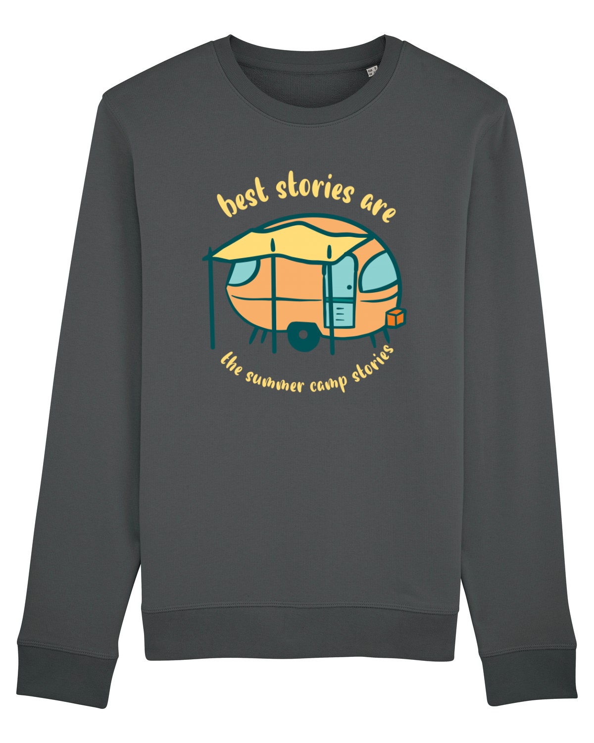 Bluză mânecă lungă Unisex Rise Anthracite