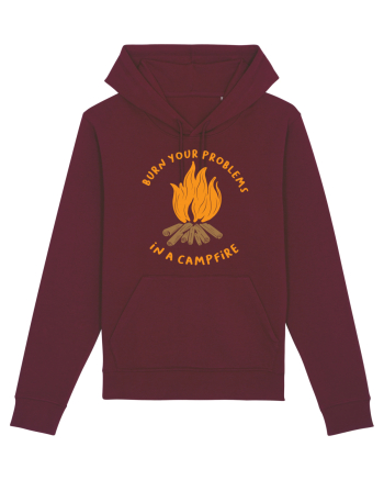 Burn Your Problems in a Campfire Burgundy