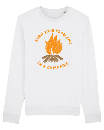 Burn Your Problems in a Campfire White