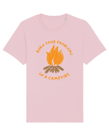 Burn Your Problems in a Campfire Cotton Pink