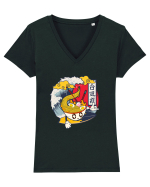Ramen Surfer Tricou mânecă scurtă guler V Damă Evoker