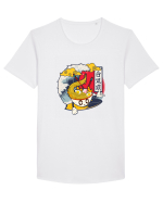Ramen Surfer Tricou mânecă scurtă guler larg Bărbat Skater