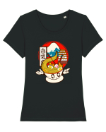 Kawaii Ramen  Tricou mânecă scurtă guler larg fitted Damă Expresser