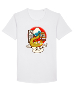 Kawaii Ramen  Tricou mânecă scurtă guler larg Bărbat Skater