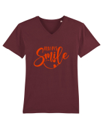 SMILE Tricou mânecă scurtă guler V Bărbat Presenter