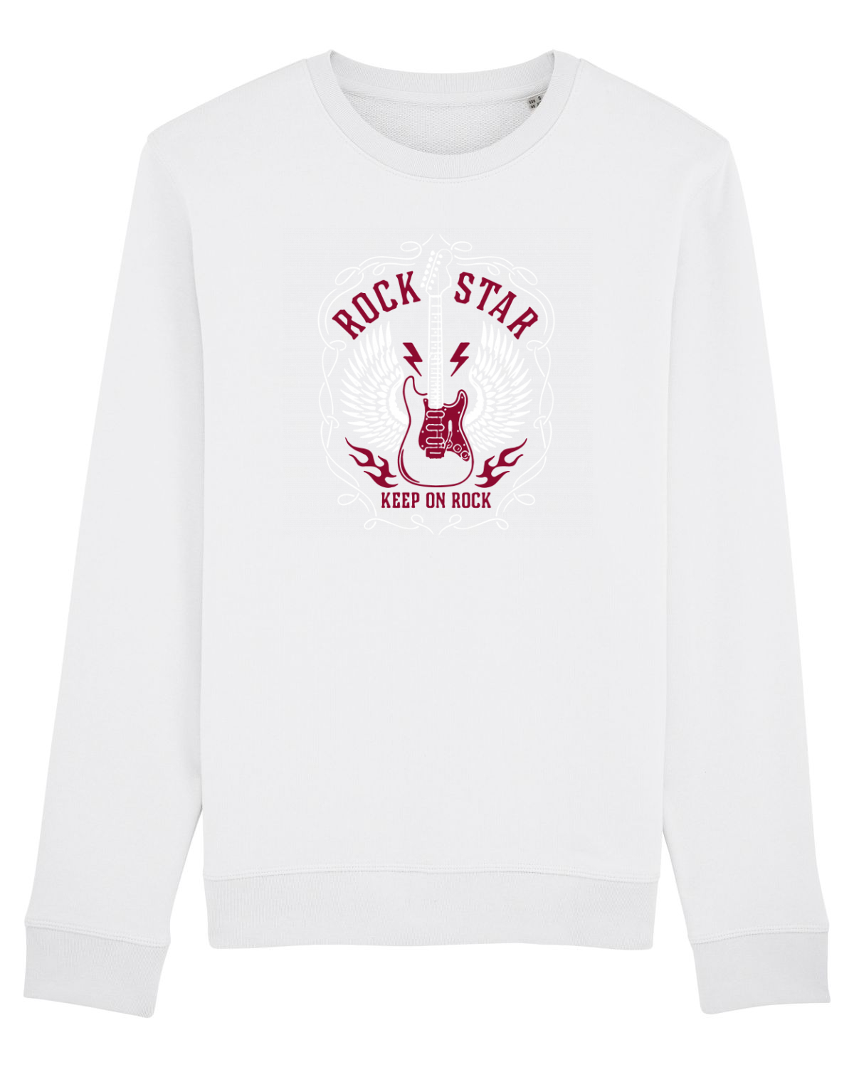 Bluză mânecă lungă Unisex Rise White