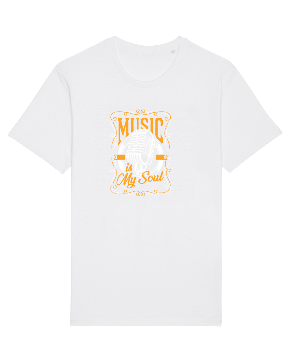 Tricou mânecă scurtă Unisex Rocker White
