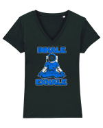INHALE EXHALE Tricou mânecă scurtă guler V Damă Evoker