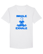 INHALE EXHALE Tricou mânecă scurtă guler larg Bărbat Skater