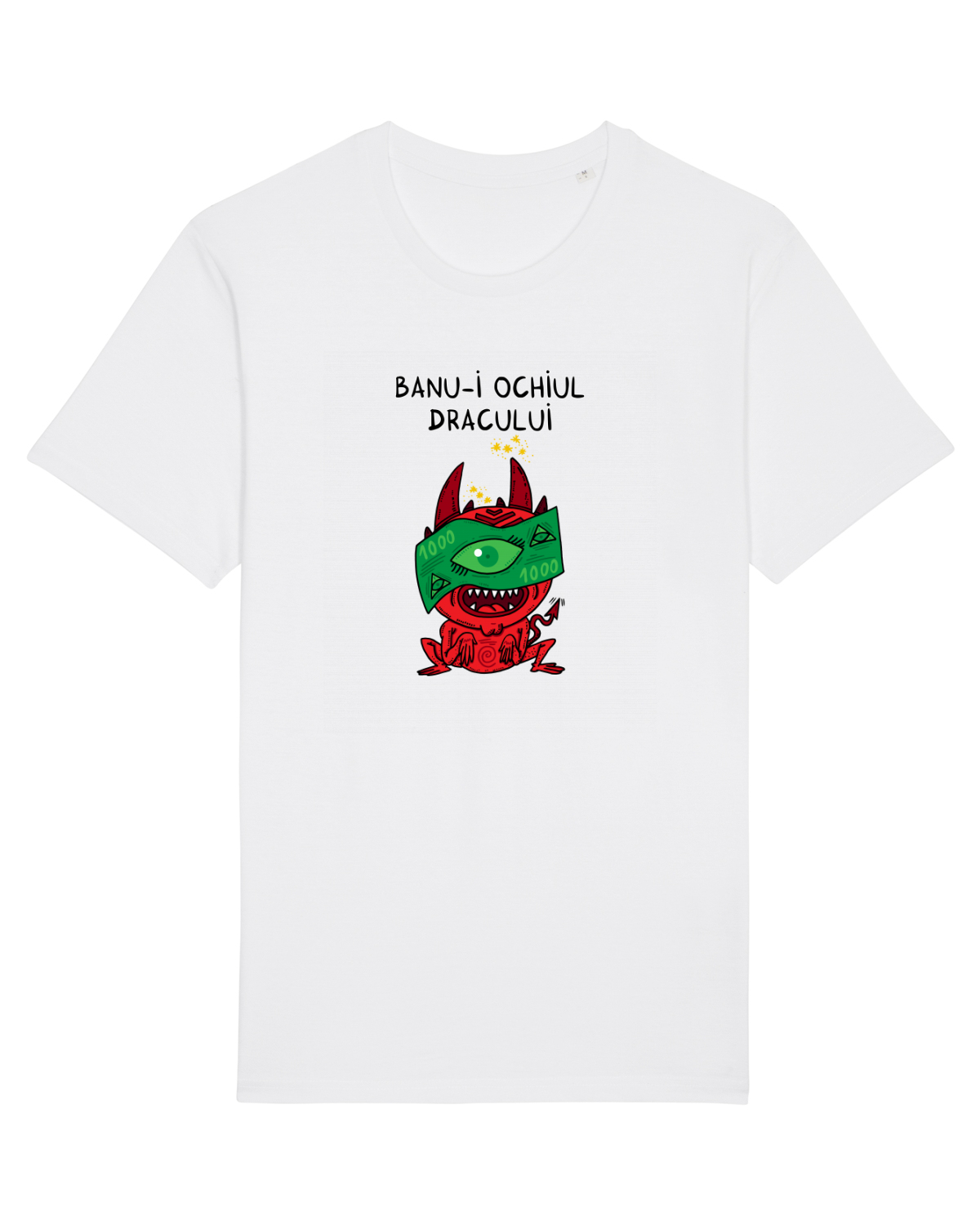 Tricou mânecă scurtă Unisex Rocker White
