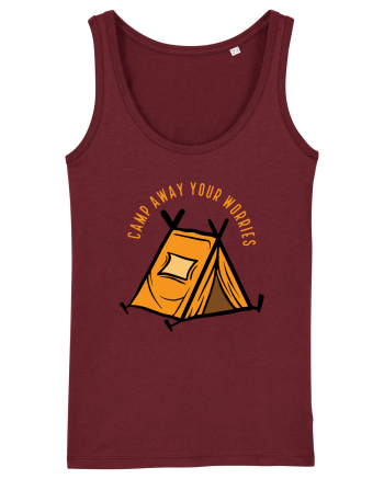 Camp Away Your Worries Burgundy