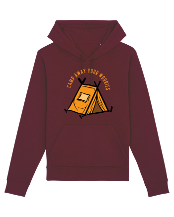 Camp Away Your Worries Burgundy