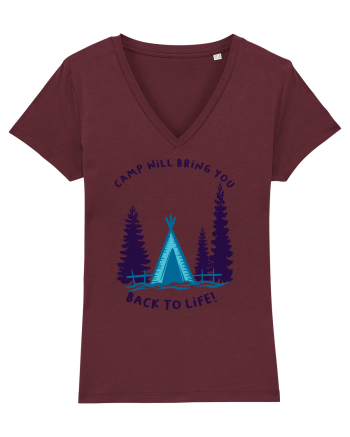 Camp Will Bring You Back to Life! Burgundy