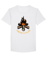 Campfire is Calling Tricou mânecă scurtă guler larg Bărbat Skater