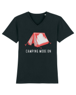Camping Mode On Tricou mânecă scurtă guler V Bărbat Presenter