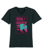 vivamagentaaa Tricou mânecă scurtă guler V Bărbat Presenter