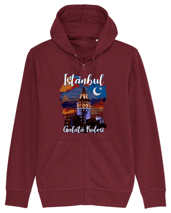 Istanbul Galata Kulesi Burgundy