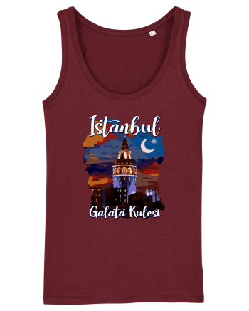 Istanbul Galata Kulesi Burgundy