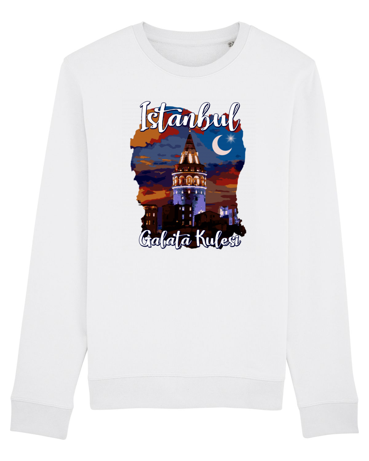 Bluză mânecă lungă Unisex Rise White