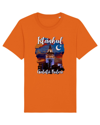 Istanbul Galata Kulesi Bright Orange
