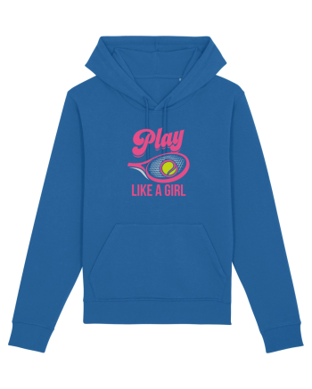 Play like a girl. Royal Blue